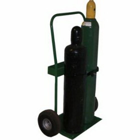 Saf-T-Cart 339-821-10 800 Series Carts, Holds 2 Cylinders, 8"-9 1/2"Dia., 10" Pneumatic Wheels