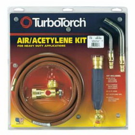 Turbotorch 0386-0335 Torch Kit Swirl, Extreme X-3B, Acetylene, Includes Cga 520 Regulator, Rear Valve Handle, Hose, 2-Tips, B Tank Connection