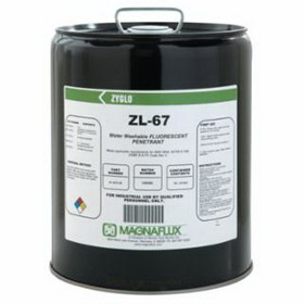 Magnaflux 01-3274-40 Zyglo Zl-67 Water Washable Fluorescent Penetrants, Liquid, Pail, 5 Gal