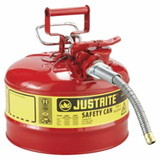 Justrite 400-7225120 2 1/2 Gal Red Safety Canw/5/8
