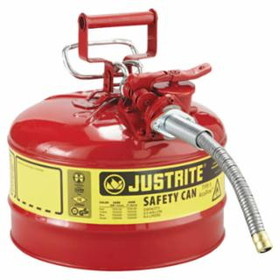 Justrite 400-7225120 2 1/2 Gal Red Safety Canw/5/8" Dia Hose