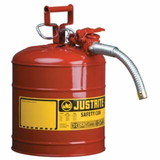 Justrite 400-7225130 2 1/2 Gal Red Safety Canw/1