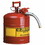 Justrite 400-7225130 2 1/2 Gal Red Safety Canw/1" Dia Hose, Price/1 EA