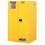 Justrite 896000 Yellow Safety Cabinets For Flammables, Manual-Closing Cabinet, 60 Gallon, Price/1 EA