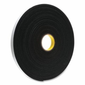 3M 405-021200-03314 3M Vinyl Foam Tape 4508Black 1 In X 36 Yd