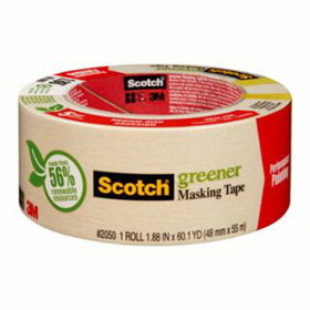 Scotch 405-021200-05620 Scotch 2050 Greener Masking Tape, 1.88 In X 60.1 Yd, Beige