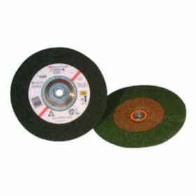 3M 405-051111-55958 Green Corps Depressed Center Wheel, 7 In Dia, 1/4 In Thick, 5/8 Arbor, 24 Grit
