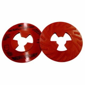 3M 405-051144-81732 3M Disc Pad Face Plate Ribbed Extra Hard Red 5"