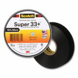 3M Electrical 638060-29035 Scotch® Super 33+™ Vinyl Electrical Tape, 76 ft L x 3/4 in W, Black