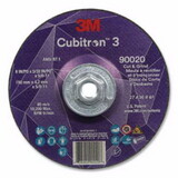 3M 638060-90020 Cubitron™ 3 Cut and Grind Wheel, 6 in dia x 5/32 in Thick x 5/8 in-11 Arbor, 36+ Grit, T27