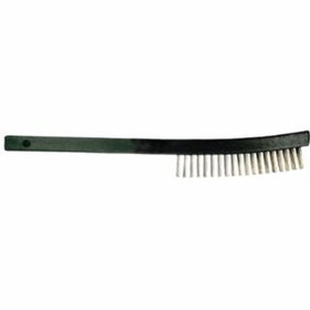 Pferd 410-85014 Curved Handle Scratch Brush 3X19 Rows Ss Wire