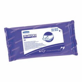 Kimberly-Clark 06070 Kimtech Pure Cl4 Pre-Saturated Wipers, White, 40 Per Pack