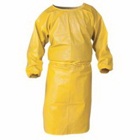 Kimberly-Clark 09830 Kleenguard A70 Chemical Spray Protection Smocks, 52 In, Polypropylene, Yellow