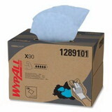Kimberly-Clark Professional 12891 Wypall Powerclean X90 Ultra Duty Cloth, Denim Blue, 11.1 In W X 16.8 In, 136/Box, Brag Box