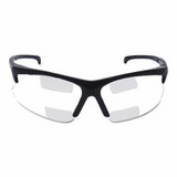 KleenGuard 20388 30-06 Dual Readers Prescription Safety Glasses, Clear Polycarbonate Lens, Hardcoated, Black, Nylon, +2.0