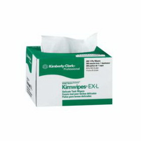 Kimberly-Clark 34155 Kimtech Science Kimwipes Delicate Task Wipers, Pop-Up Box, White, 280 Per Box