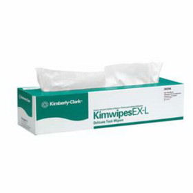 Kimtech 412-34256 Kimtech Science Kimwipes Delicate Task Wipers, Pop-Up Box, White, 140 Per Box