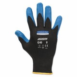 Kimberly-Clark Professional 40226 KleenGuard™ G40 Nitrile Foam Coated Gloves, 15 ga, Seamless Nylon Knit, 8/Medium, Black/Blue