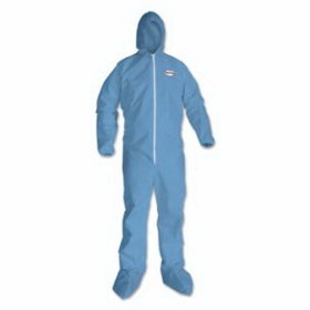 Kimberly-Clark 45353 Kleenguard A65 Flame Resistant Coveralls, Blue, Large