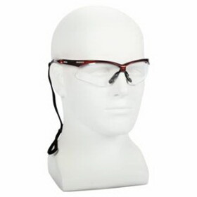 KleenGuard 47378 V30 Nemesis&#153; Safety Glasses, Clear, Polycarbonate Lens, Anti-Fog, Red Frame/Temples, Nylon