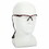KleenGuard 47378 V30 Nemesis&#153; Safety Glasses, Clear, Polycarbonate Lens, Anti-Fog, Red Frame/Temples, Nylon, Price/1 EA