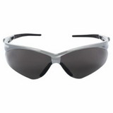 KleenGuard 47383 V30 Nemesis™ Safety Glasses, Smoke, Polycarbonate Lens, Anti-Fog, Silver Frame/Black Temples, Nylon