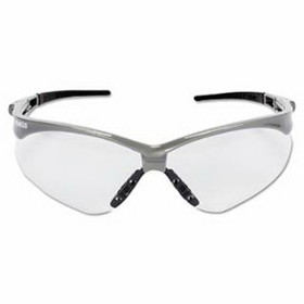 KleenGuard 47388 V30 Nemesis&#153; Safety Glasses, Clear, Polycarbonate Lens, Anti-Fog, Silver Frame/Black Temples, Nylon