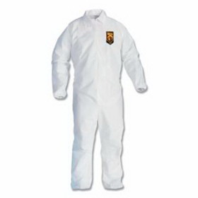 Kimberly-Clark 49102 Kleenguard A20 Breathable Particle Protection Coveralls, White, Medium, Zf, Ebwa