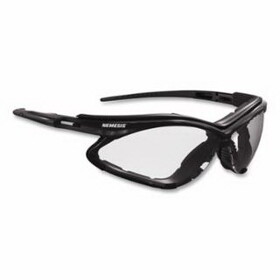 KleenGuard 65335 Nemesis&#153; Safety Glasses, Clear Lens Tint, Polycarbonate, Anti-Fog, Black Frame, w/Foam Gasket