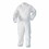 KleenGuard 68966 KGA20 Lightweight Coverall, Zip Front, Elastic Wrists, Open Ankle, White, Large, Price/1 CA