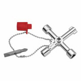 Knipex 001103 Control Cabinet Key, Silver