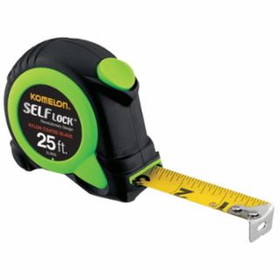 Komelon USA 416-SL2825 Hi Vis Green 1" X 25' Self Locking Tape Measure