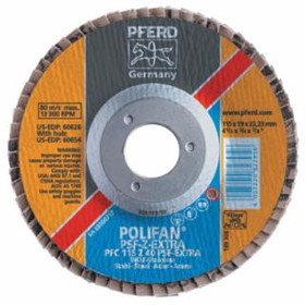 Pferd 419-60457 4-1/2 X 7/8 Polifan Psf-Ex Zirconia Flat 36 Grit
