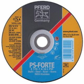 Pferd 419-61003 5 X 1/4 X 7/8 T27 Gw A24L Psf-Inox