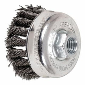 Pferd 419-82220 2-3/4" Knot Wire Cup Brush .020 Cs Wire 5/8-11 T