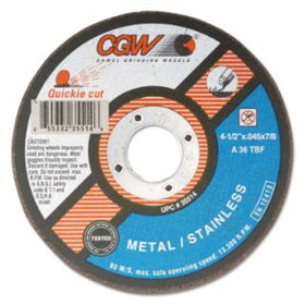 Cgw Abrasives 421-35517 6X.045X7/8 T1 A36-T-Bf Quickie