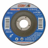 Cgw Abrasives 421-35620 4-1/2X1/4X7/8 A24-R-Bf Steel T27 Dp Ct Whl