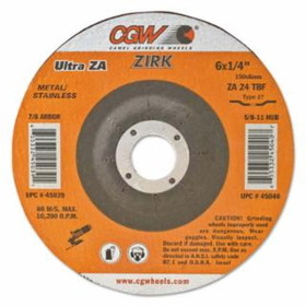 Cgw Abrasives 421-39402 4-1/2"X7/8" T27 A Cubedreg 40 Grit Flap Disc