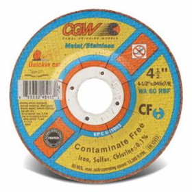 Cgw Abrasives 421-45017 6"X.045X7/8" Wa60-R-Bft27 Quickie Cut Whl