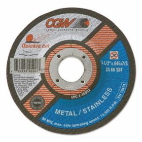 Cgw Abrasives 421-48011 4-1/2X7/8 24 Grit Alumox Resin Fibre Disc