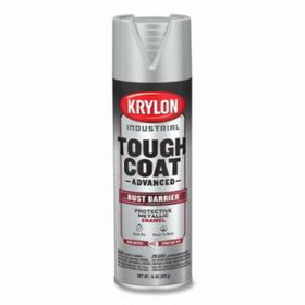 KRYLON INDUSTRIAL K00159008 Tough Coat&#174; Advanced with Rust Barrier&#174; Technology Spray Paint, 15 oz, Aluminum Metallic, Metallic