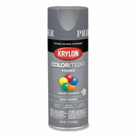Krylon 425-K05582007 Colormaxx Paint + Primer  Gray Primer  12 Oz.