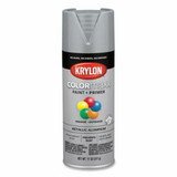 Krylon K05587007 COLORmaxx™ Paint + Primer Spray Paint, 11 oz, Aluminum, Metallic