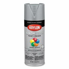 Krylon K05587007 COLORmaxx&#153; Paint + Primer Spray Paint, 11 oz, Aluminum, Metallic