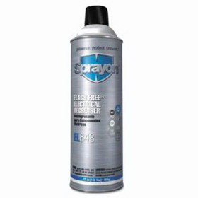 Sprayon 425-SC0848T00 Flash Free Electrical Degreasers, 20 Oz Aerosol Can, Clear