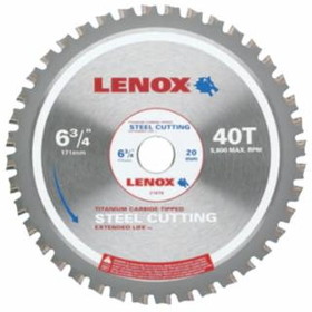 Lenox 433-21881ST714040CT 7-1/4" 40T Steel Metal Cutting Saw Blade