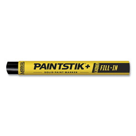 Markal 434-51123 Paintstik+ Lacquer Fill-In Solid Paint Marker, 3/8 in x 4.25 in L, Black