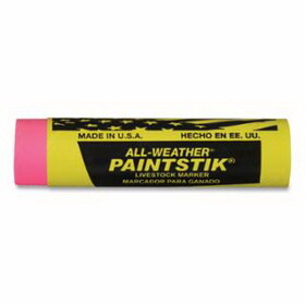 All Weather 61012 Paintstik Livestock Markers, 1 in x 4 in, Fluorescent Pink