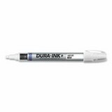 Markal 96310 Dura-Ink+ Easy Off Detergent Marker, White, Permanent Ink Marker