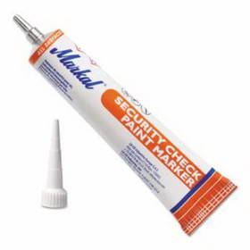 Markal 434-96668 Security Check Paint Markers, White, Extended Plastic Tip